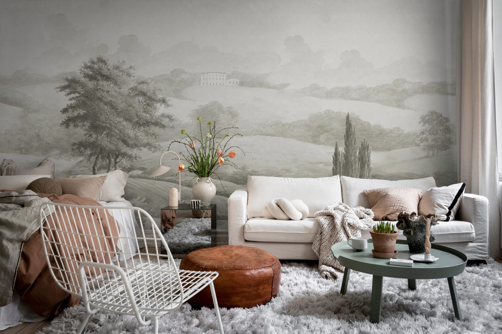 Hilltop House, Beige, Rebel Walls 2