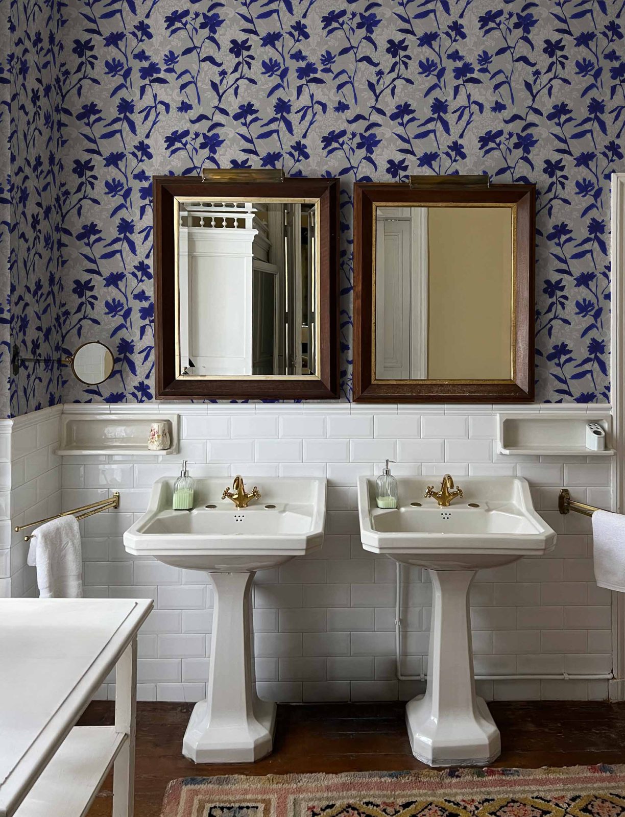 Blooming Damask, Blue, TresTintas 5mp / rola 2