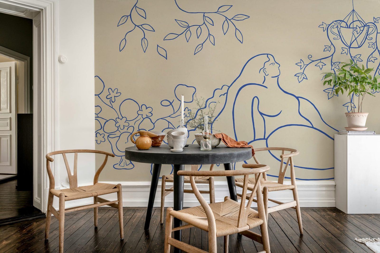 Lush Lines, Light Blue, Rebel Walls 2