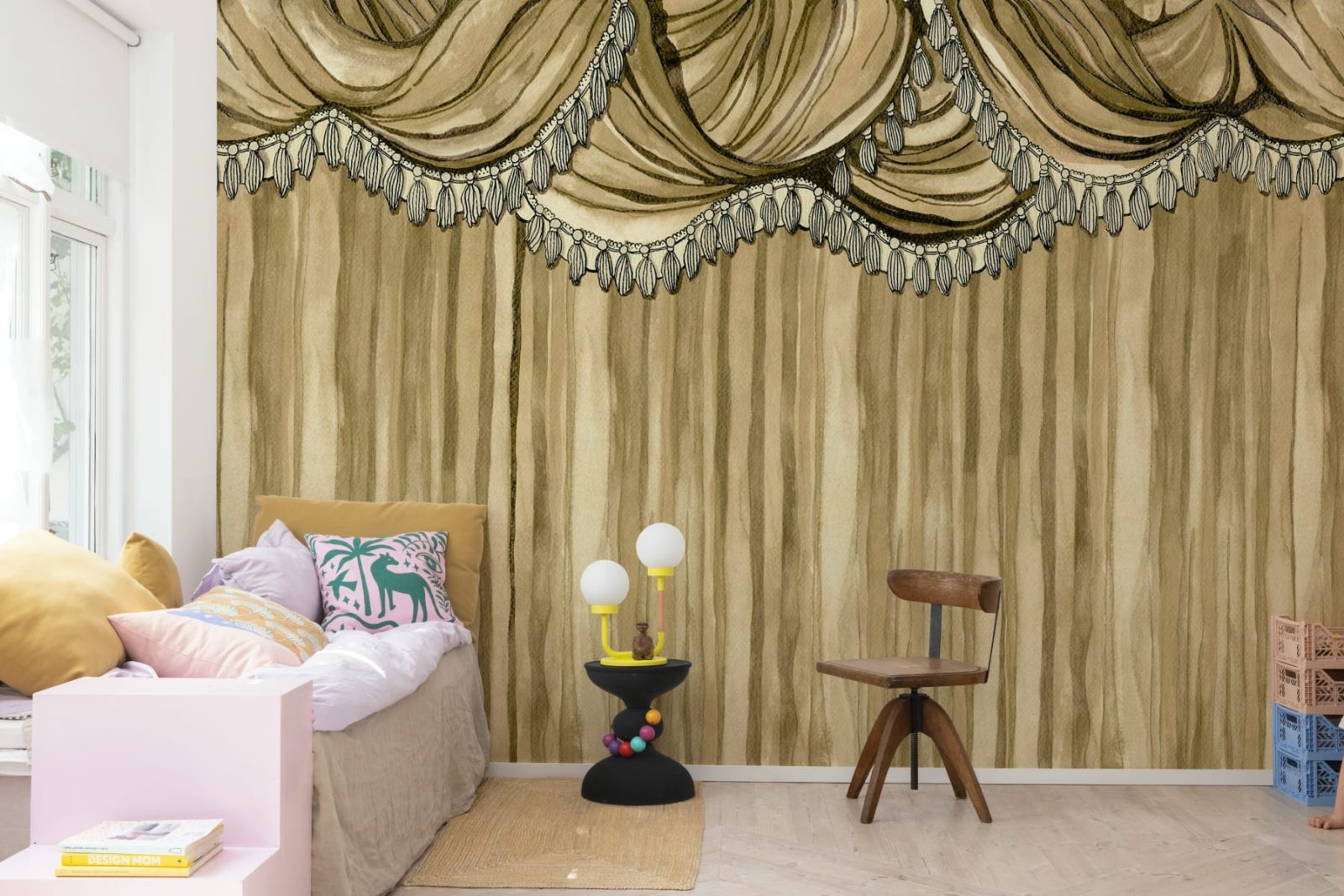 Behind the Curtains, Beige, Rebel Walls 2
