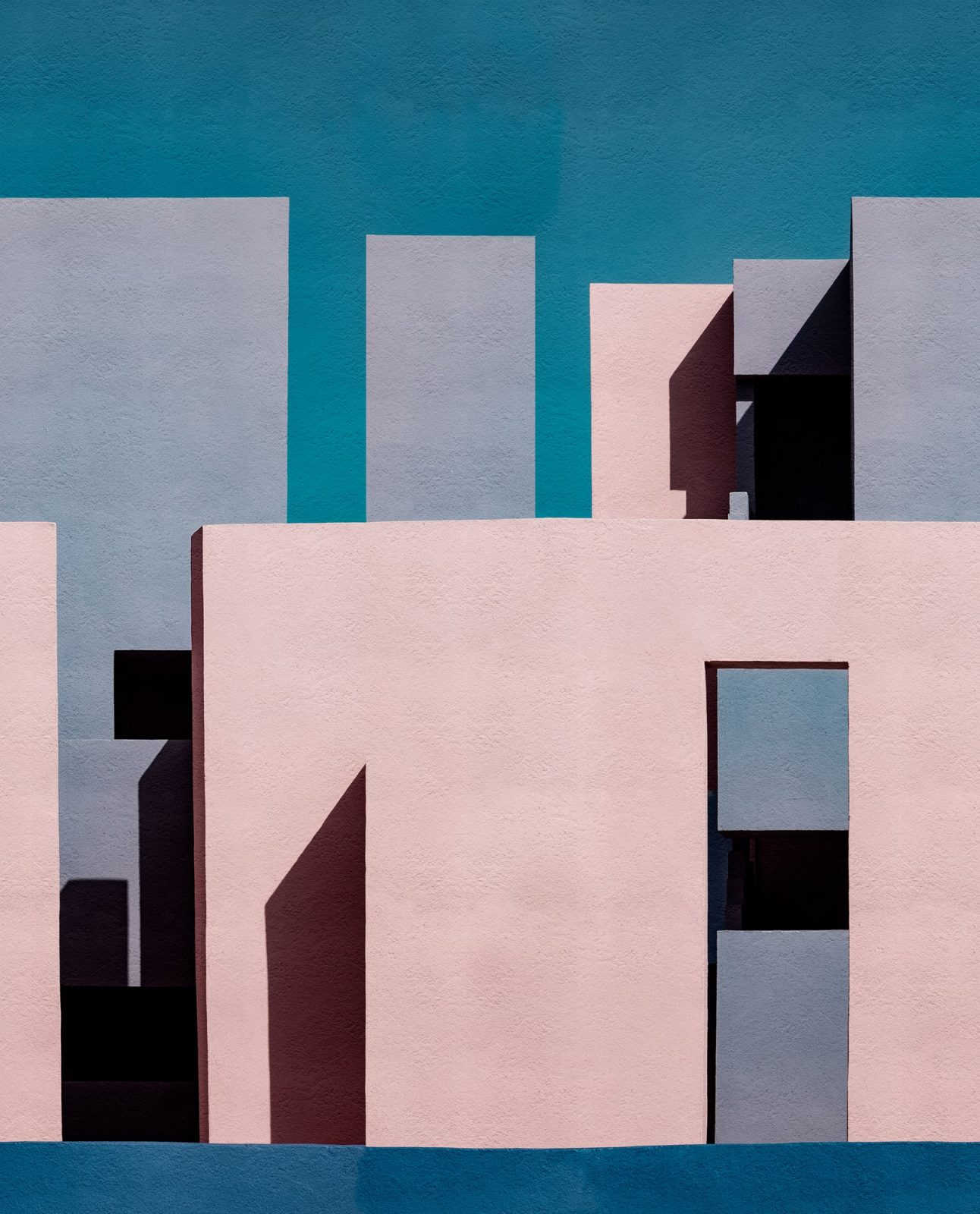 Abstract Building, Pastel, Rebel Walls