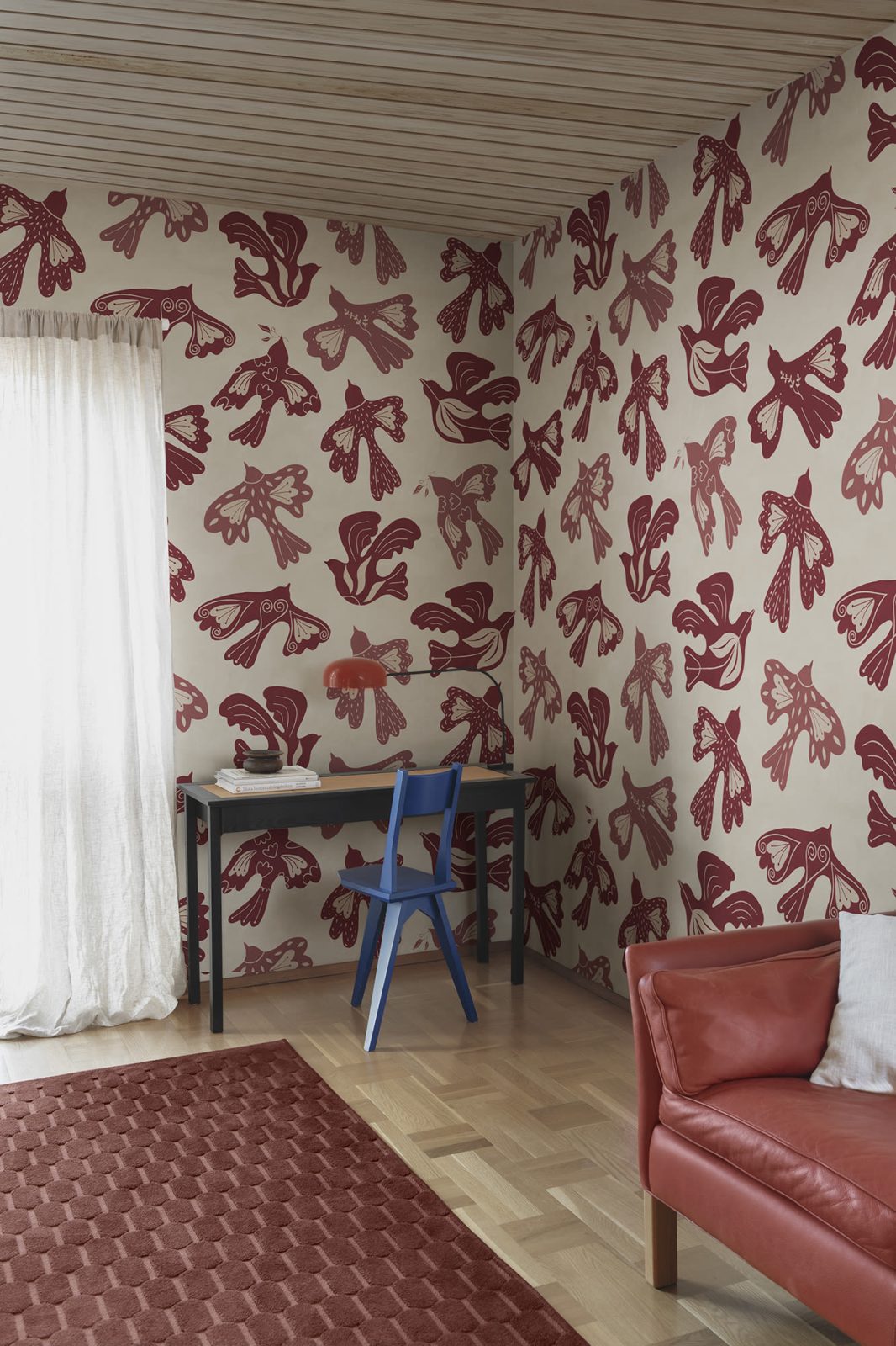 Dancing Wings, Red, Rebel Walls 3