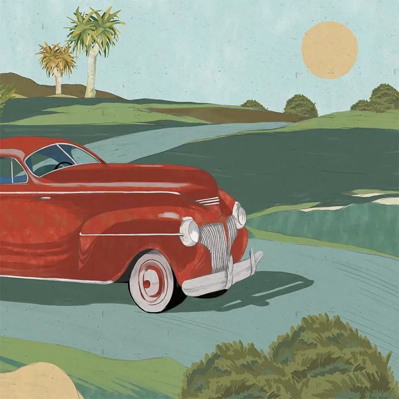 Retro cars (red), VLAdiLA
