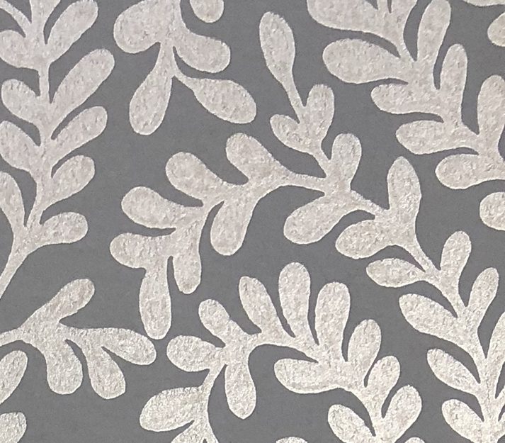 Audley, Duck Egg Blue Luxury Leaf, 1838 Wallcoverings, 5.3mp / rola