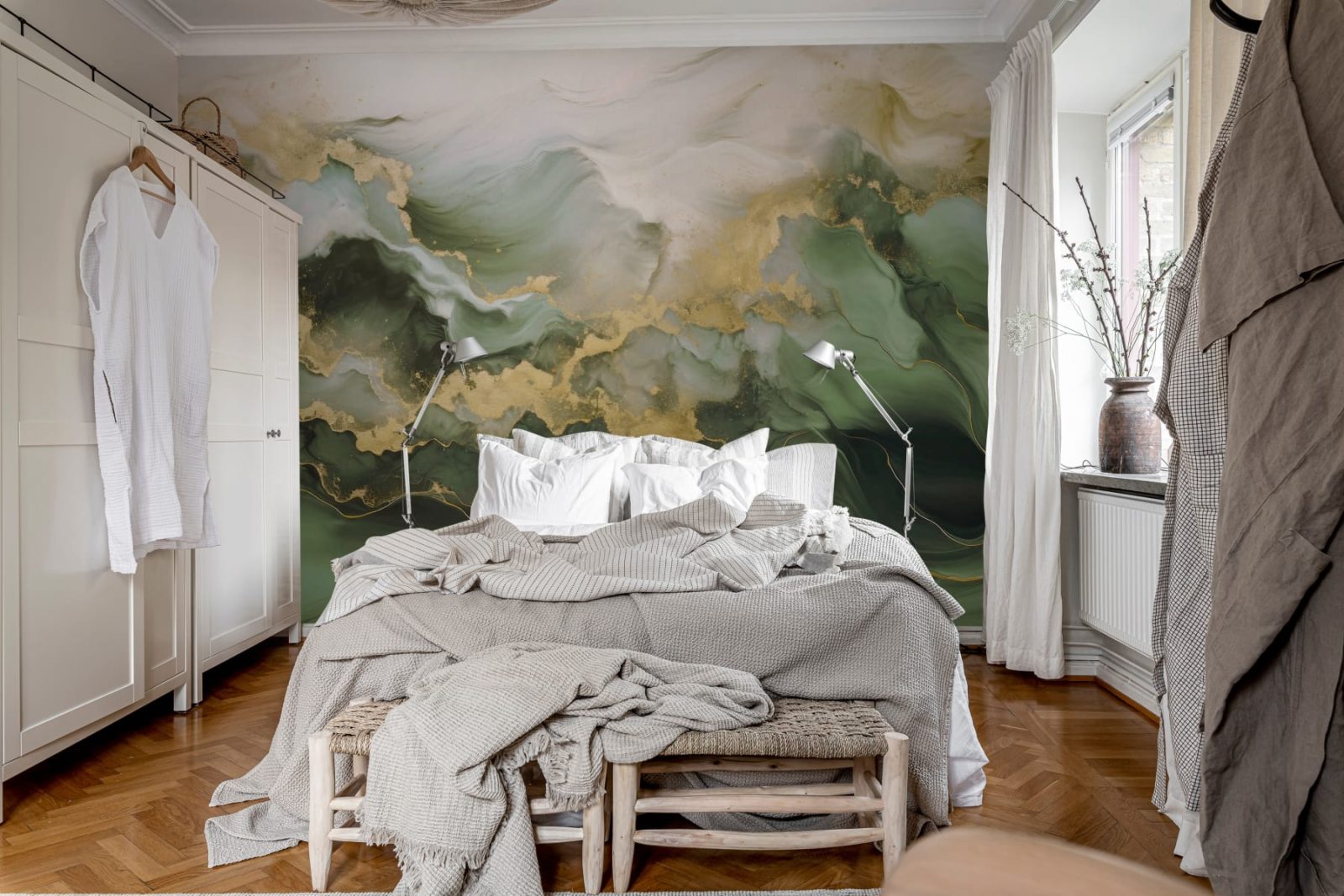 Gold Stream, Green, Rebel Walls 3
