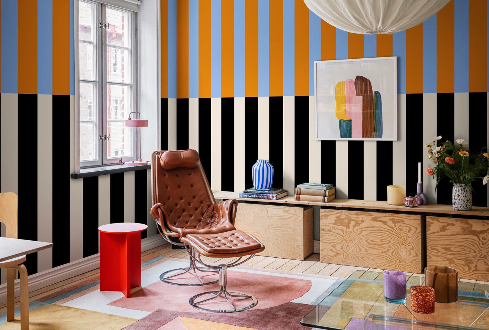 Stripped, Orange & Blue, Rebel Walls 2