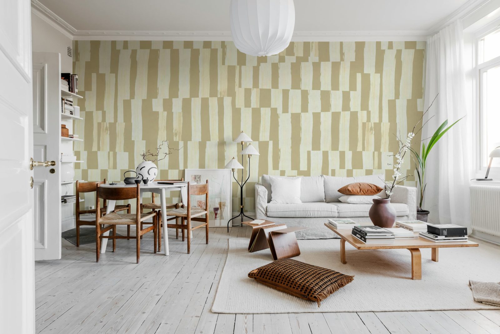 Broken Stripes, Beige, Rebel Walls 2