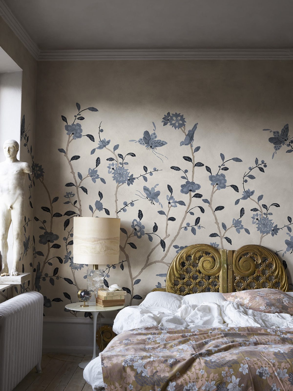 Whispering Petals, Blue, Rebel Walls 3