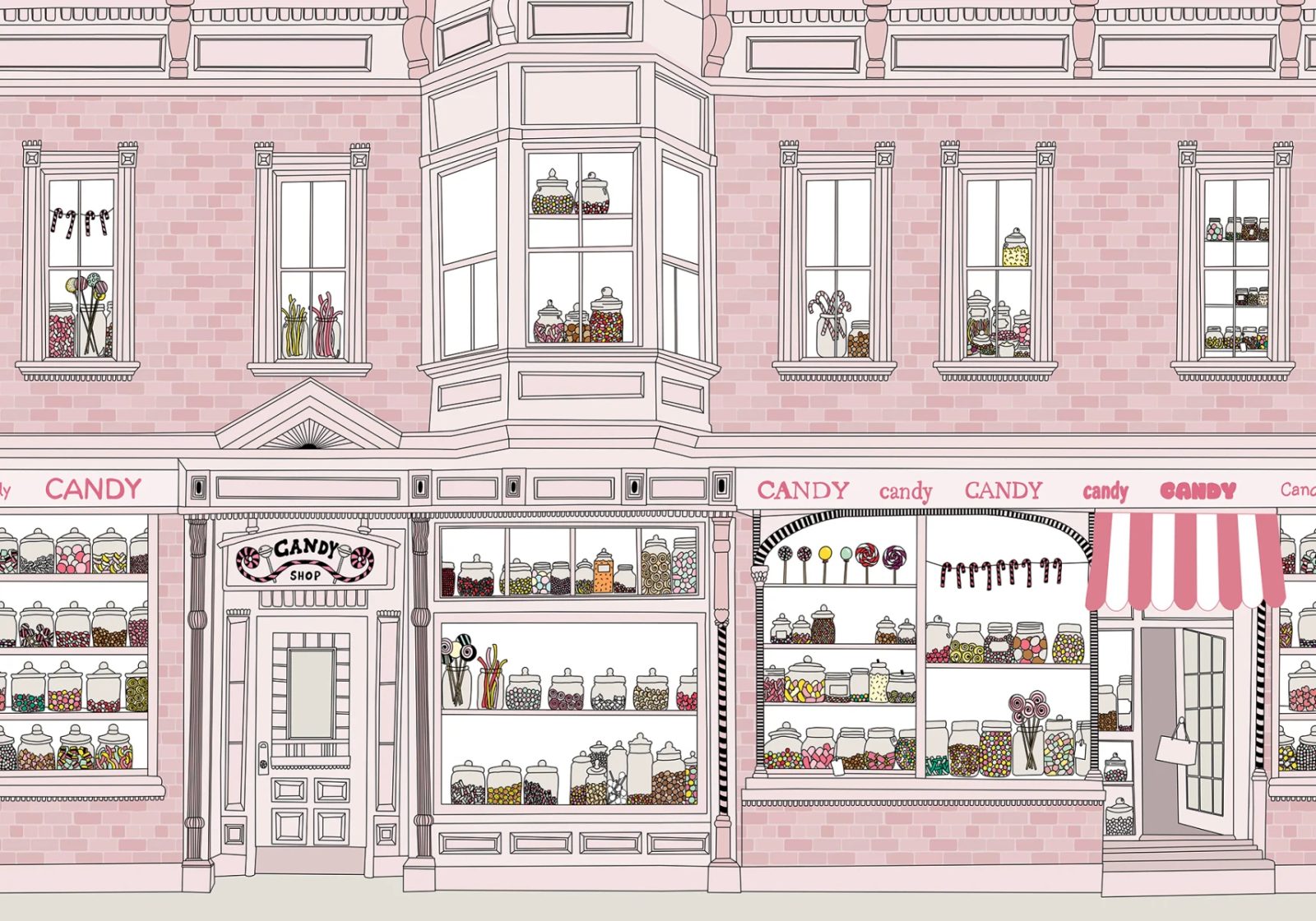 Candyshop, Pink, Rebel Walls