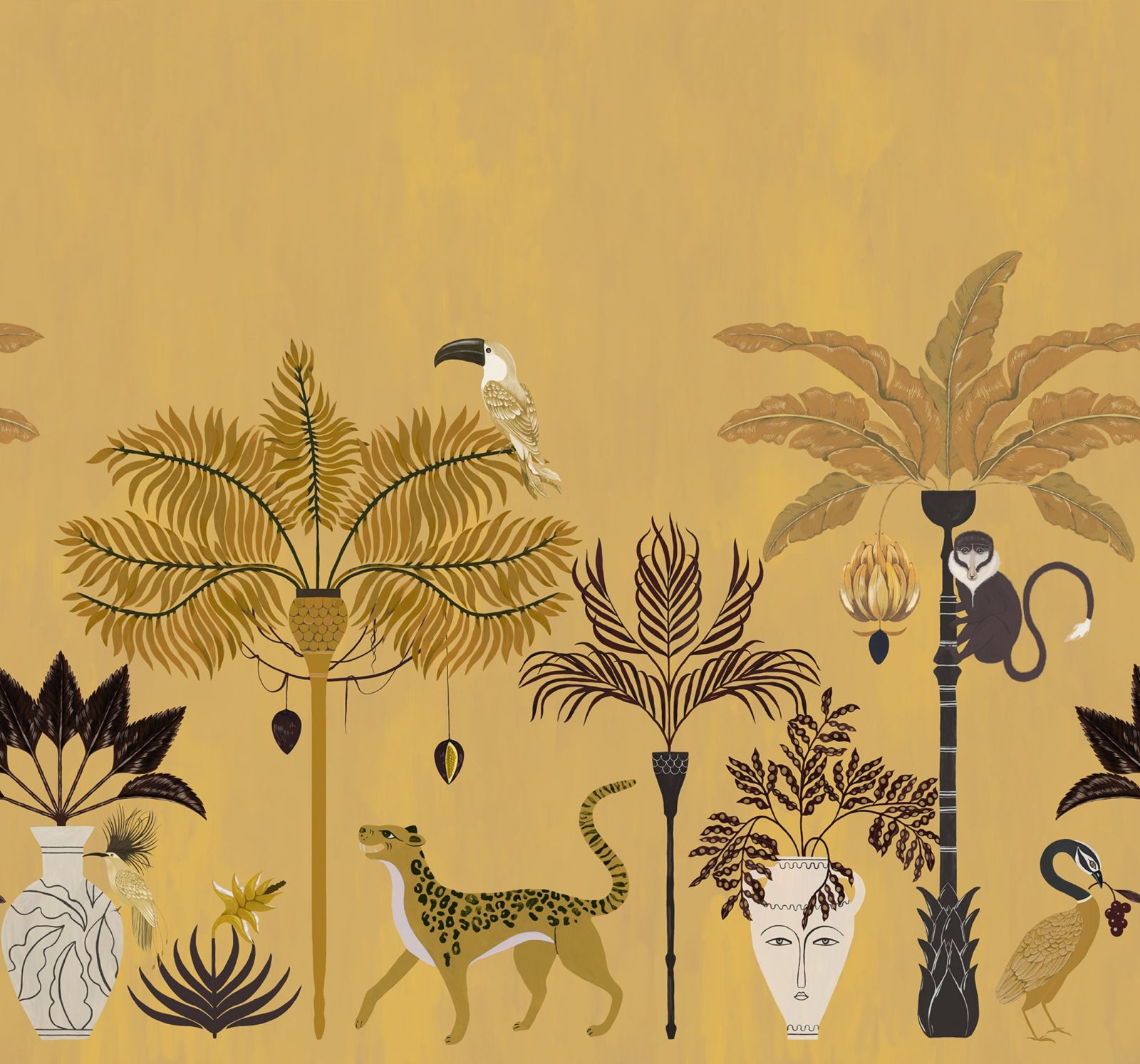Savanna Chic, Yellow, Rebel Walls