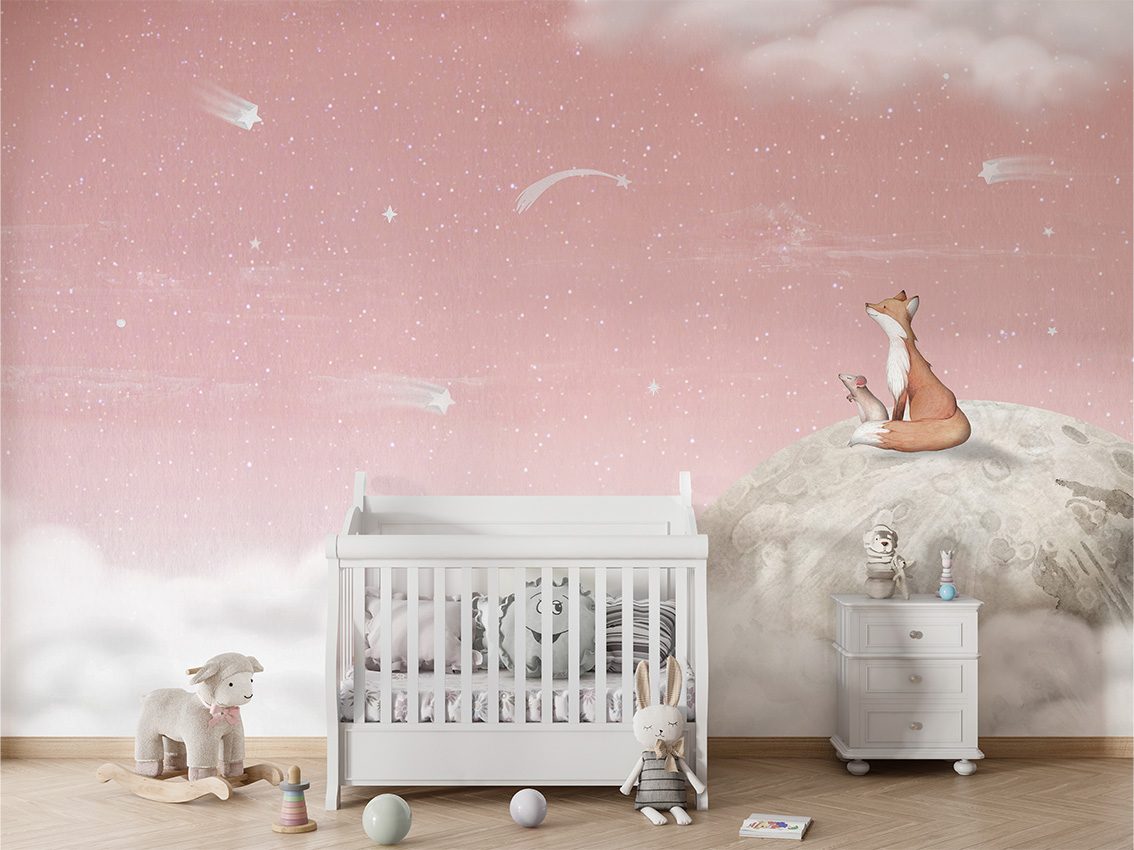 Fox on the Moon - Pink, Oliver Robins 3