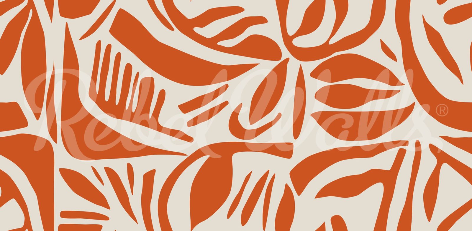 Abstract Leafs, Terracotta, Rebel Walls