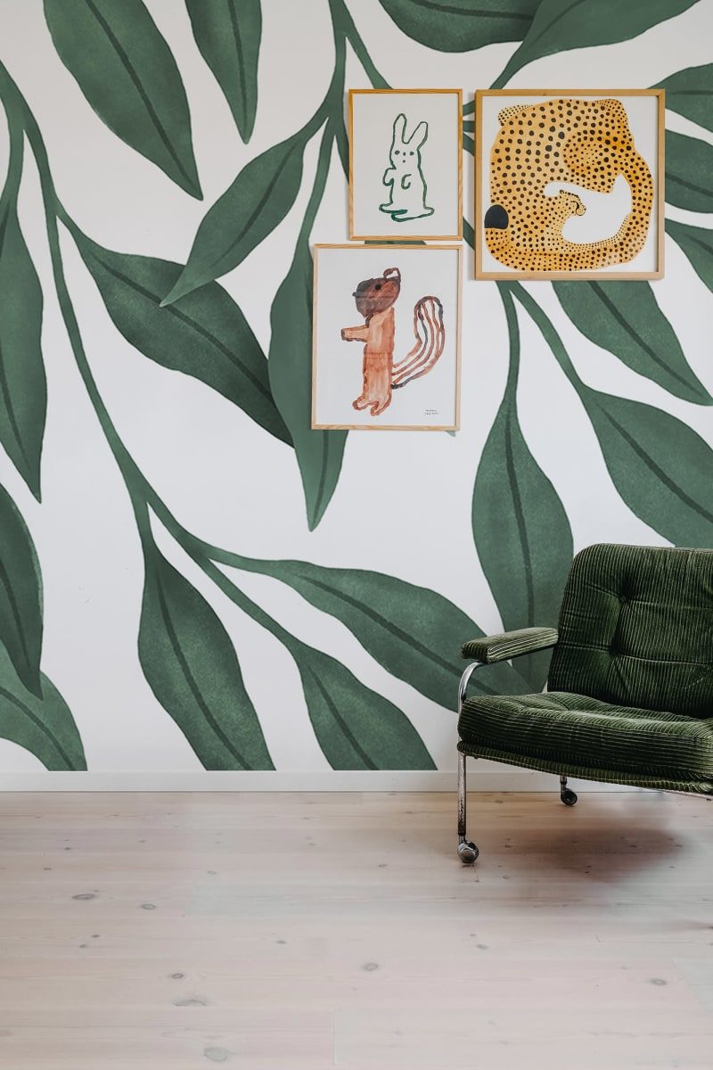 Giant Leaves, Green, Rebel Walls 3
