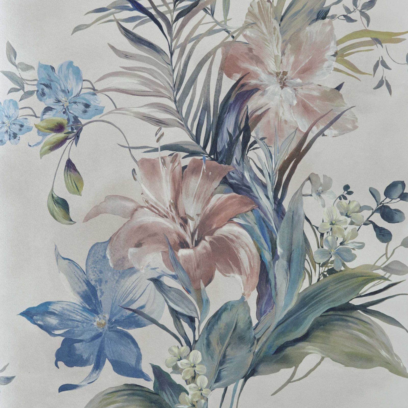 Lilliana, Cream Luxury Floral, 1838 Wallcoverings, 5.3mp / rola