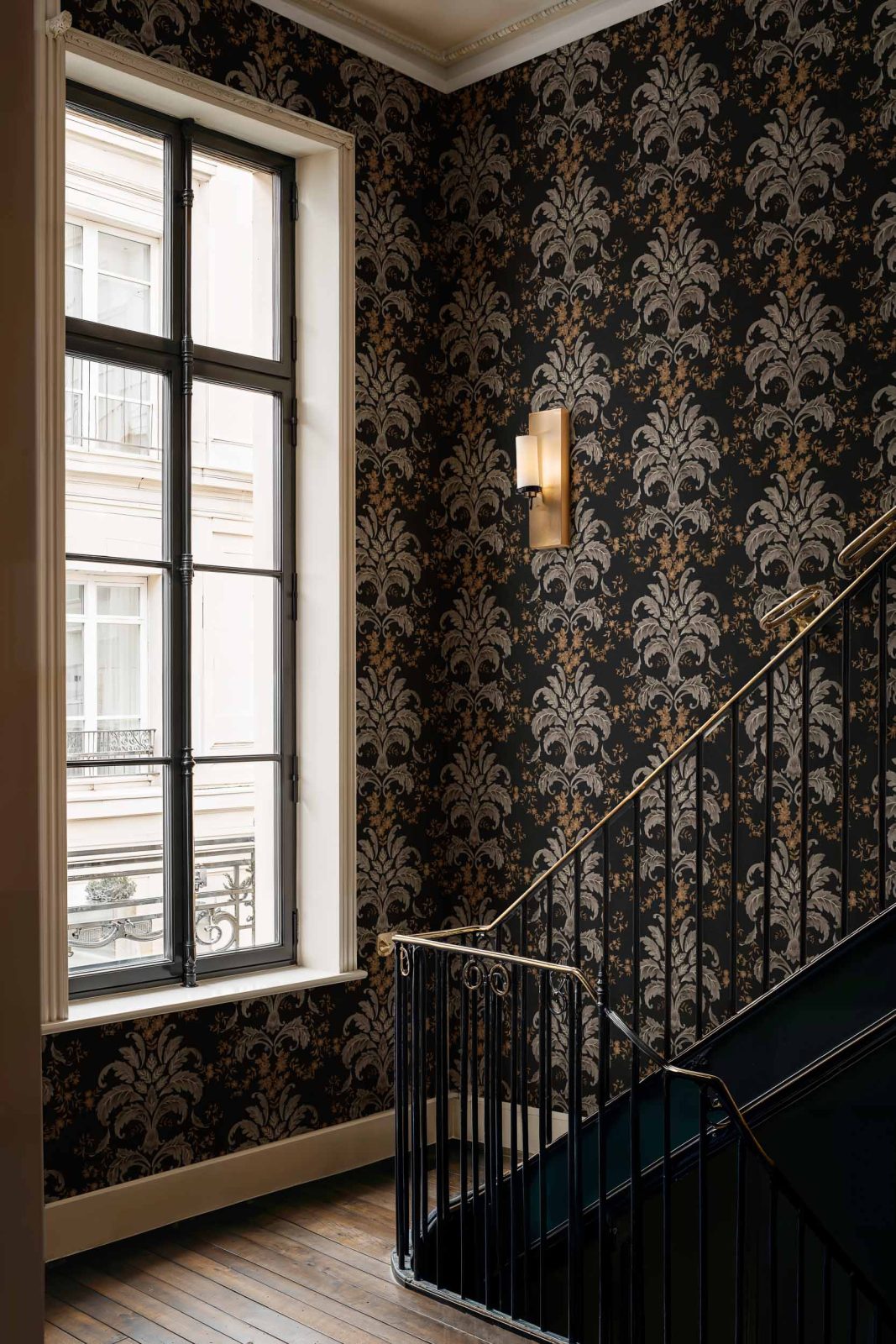 French Damask, Onyx, Coordonne, 5mp / rola 2