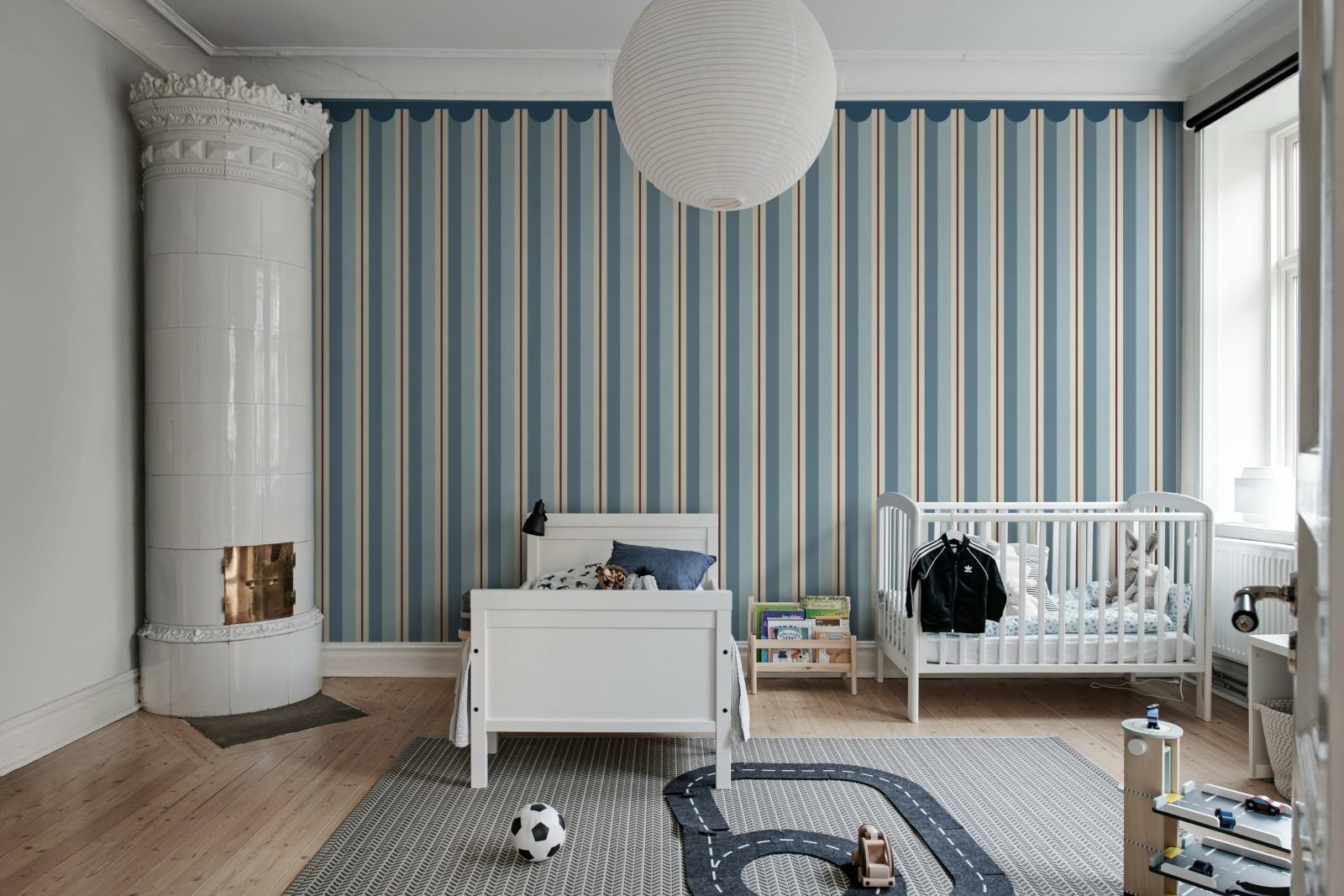 Border Stripe, Blue, Rebel Walls 3