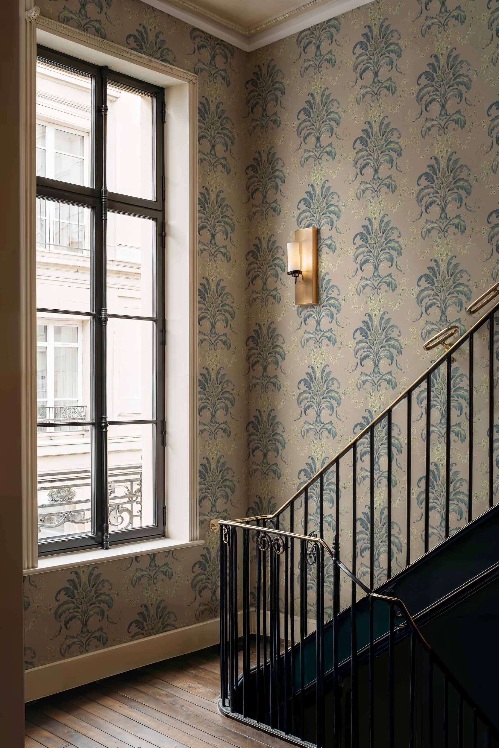 French Damask, Sapphire, Coordonne, 5mp / rola 2