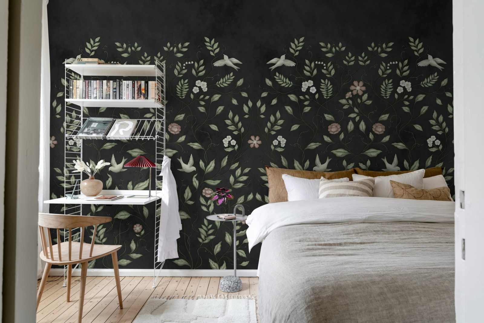 Serene Garden, Black, Rebel Walls 3