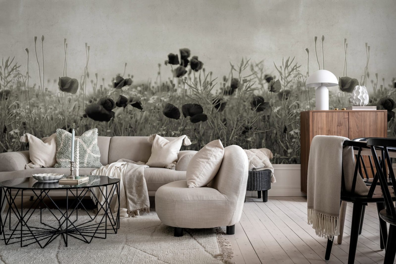 Poppy Field, Vintage, Rebel Walls 3
