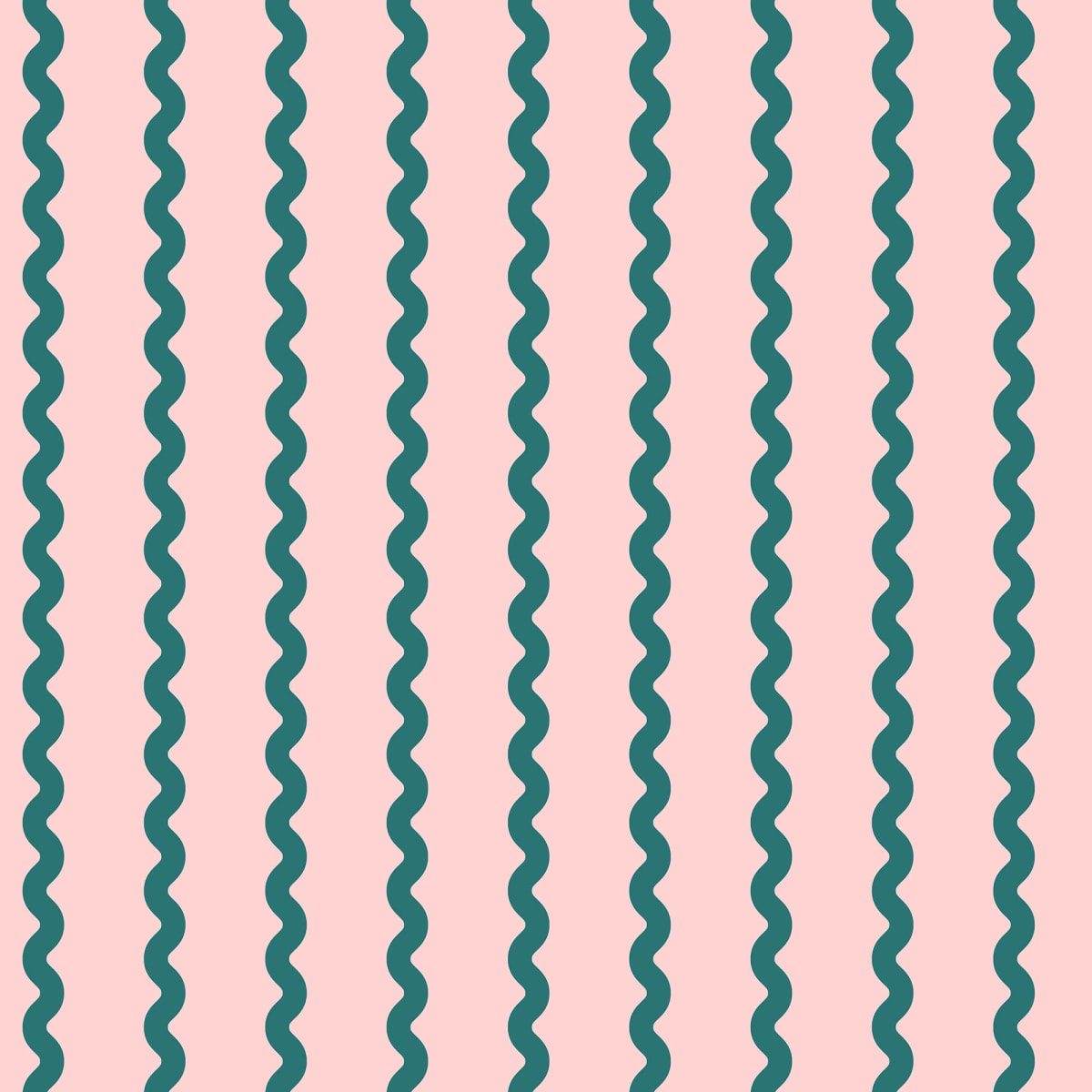 Wobbly Stripe, Pink, Rebel Walls