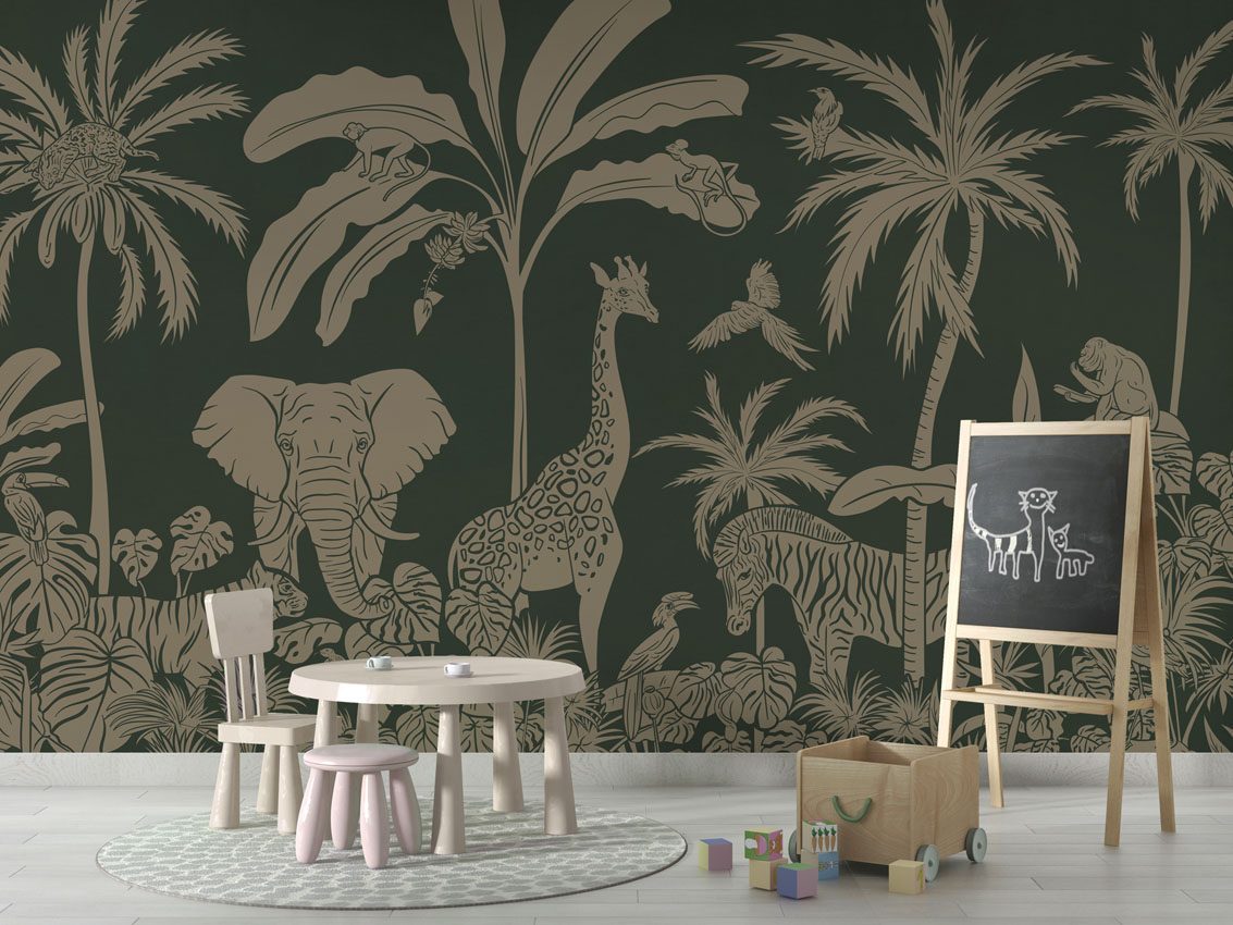 Monochrome Jungle - Green Vintage, Kikki Belle 4
