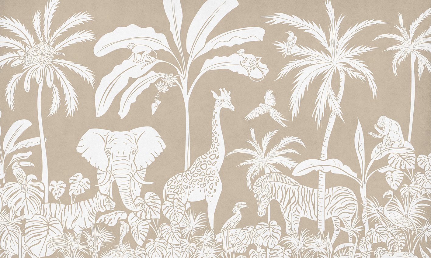 Monochrome Jungle - Brown, Kikki Belle