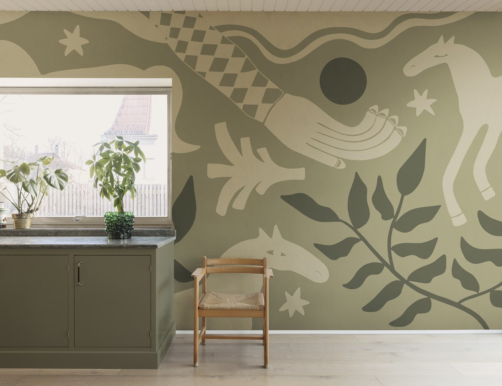 Emmas Horses, Green, Rebel Walls 3