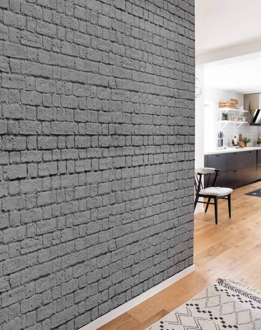 Soft Bricks, Grey, Rebel Walls 3