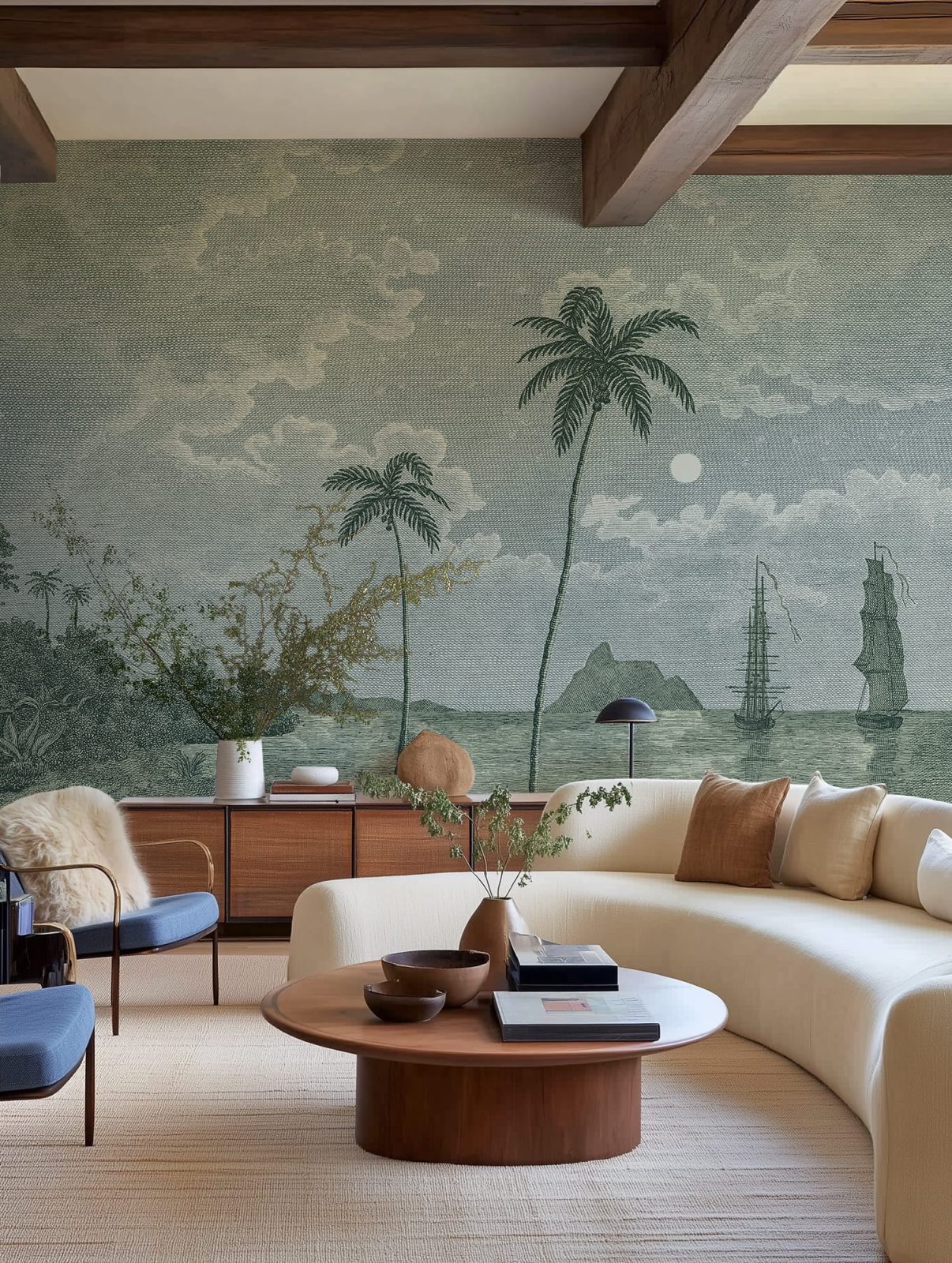 Palm Beach, Blue, Rebel Walls 3