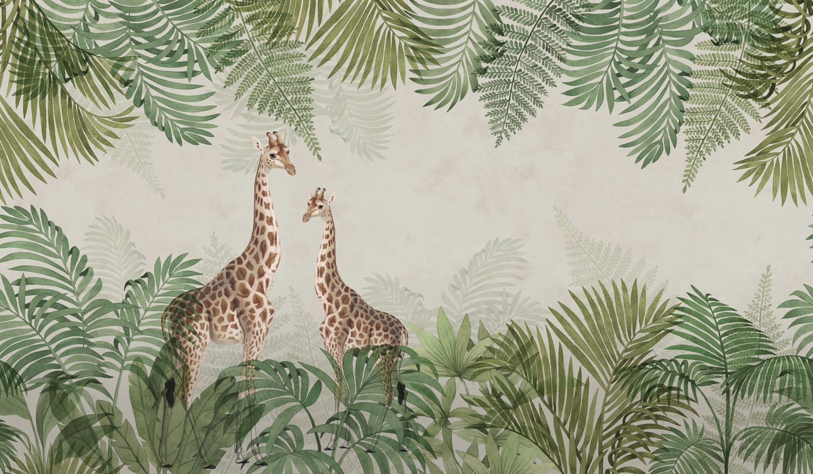Palm Jungle, Giraffe, Rebel Walls
