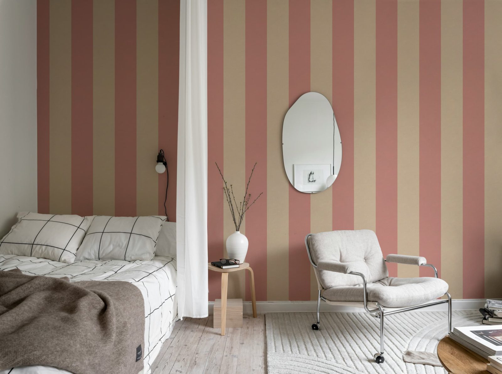 Bold Stripes, Pink, Rebel Walls 2