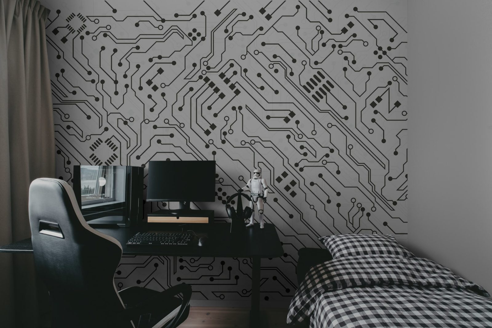 Circuit, White, Rebel Walls 2