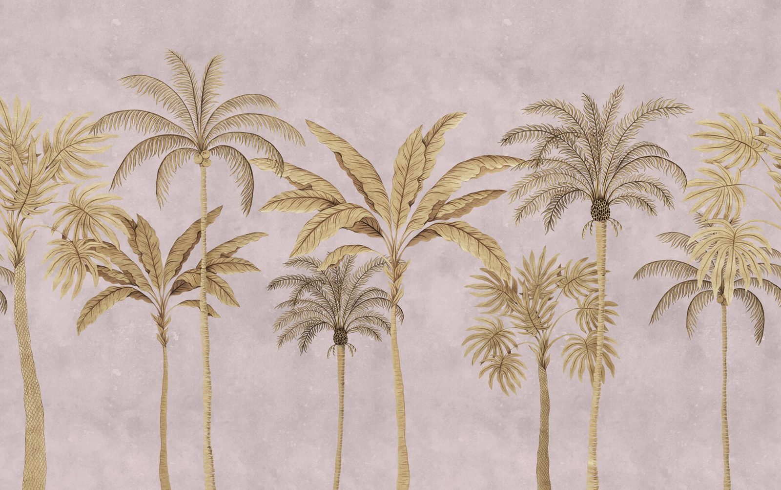 Golden Palms, Pink, Rebel Walls