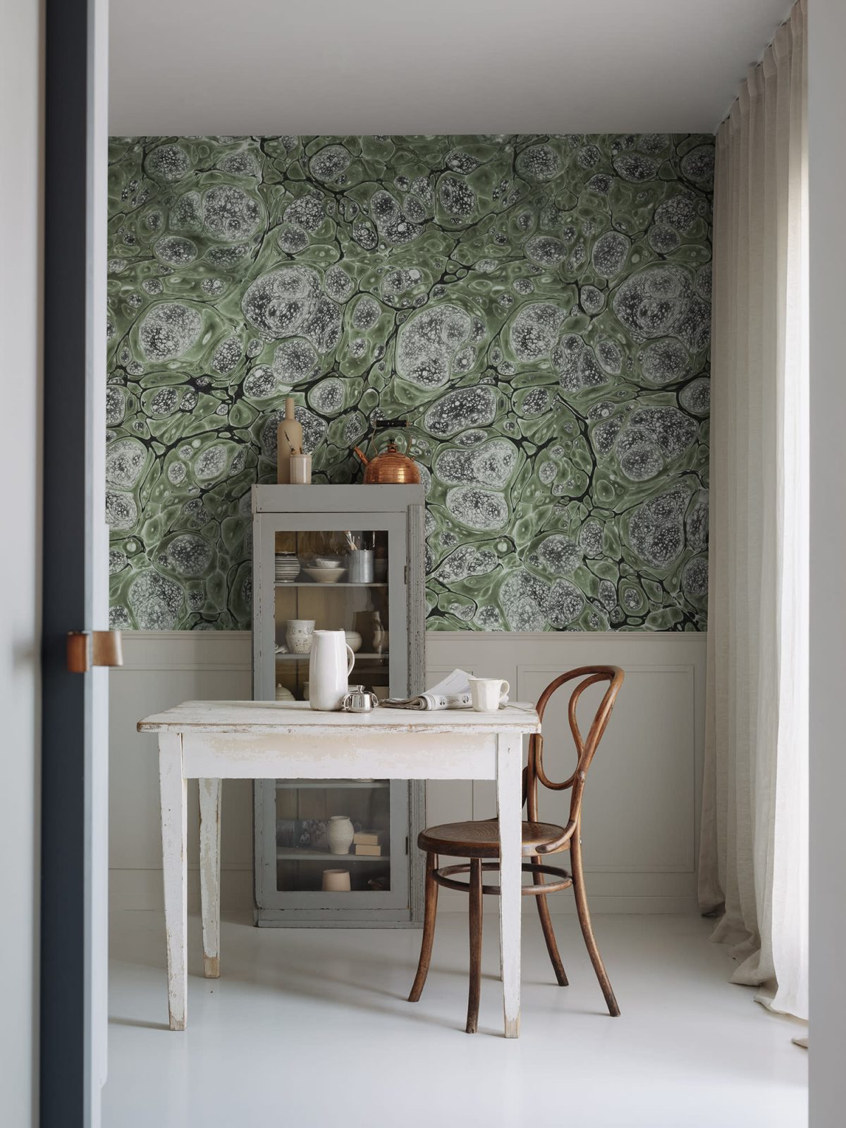 Marbling, Green, Rebel Walls 3
