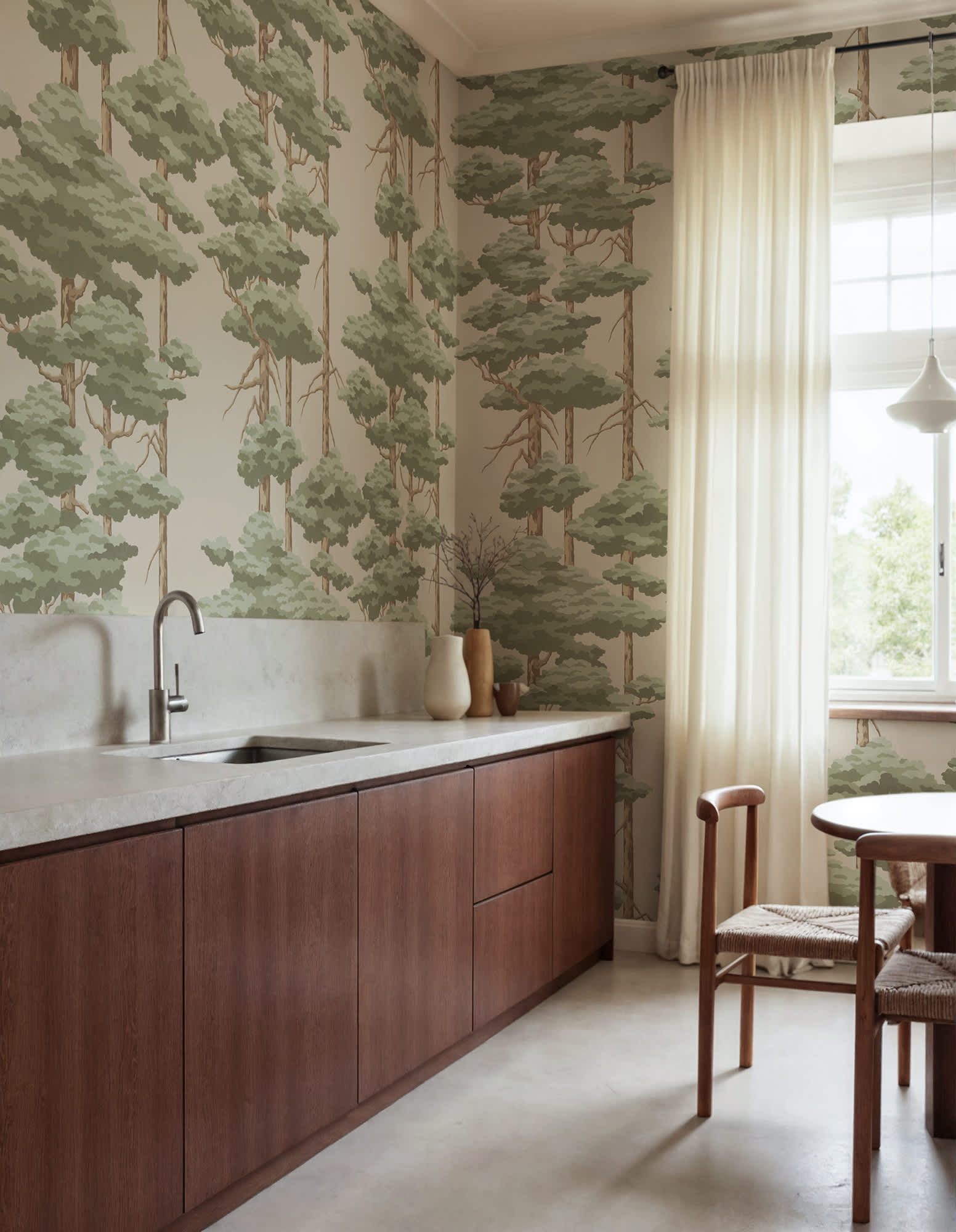 Highland Pines, Light Green, Rebel Walls 2