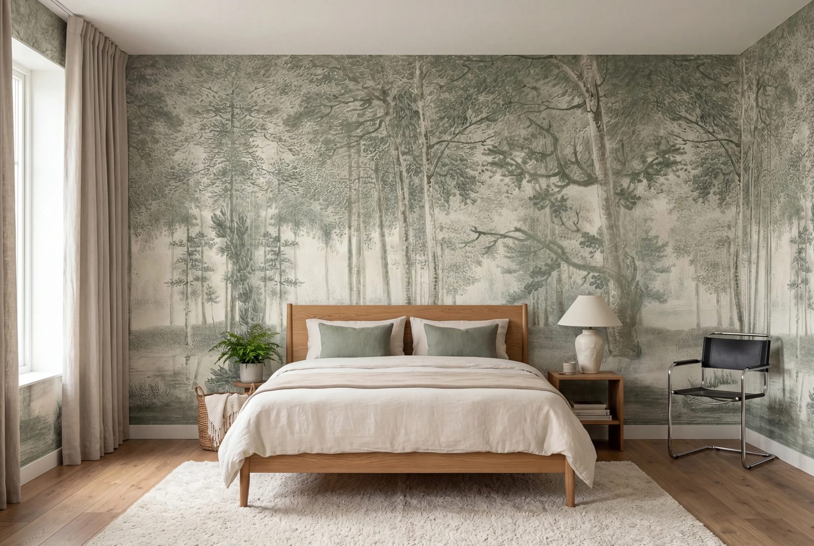 Lovers Forest, Light Green, Rebel Walls 3