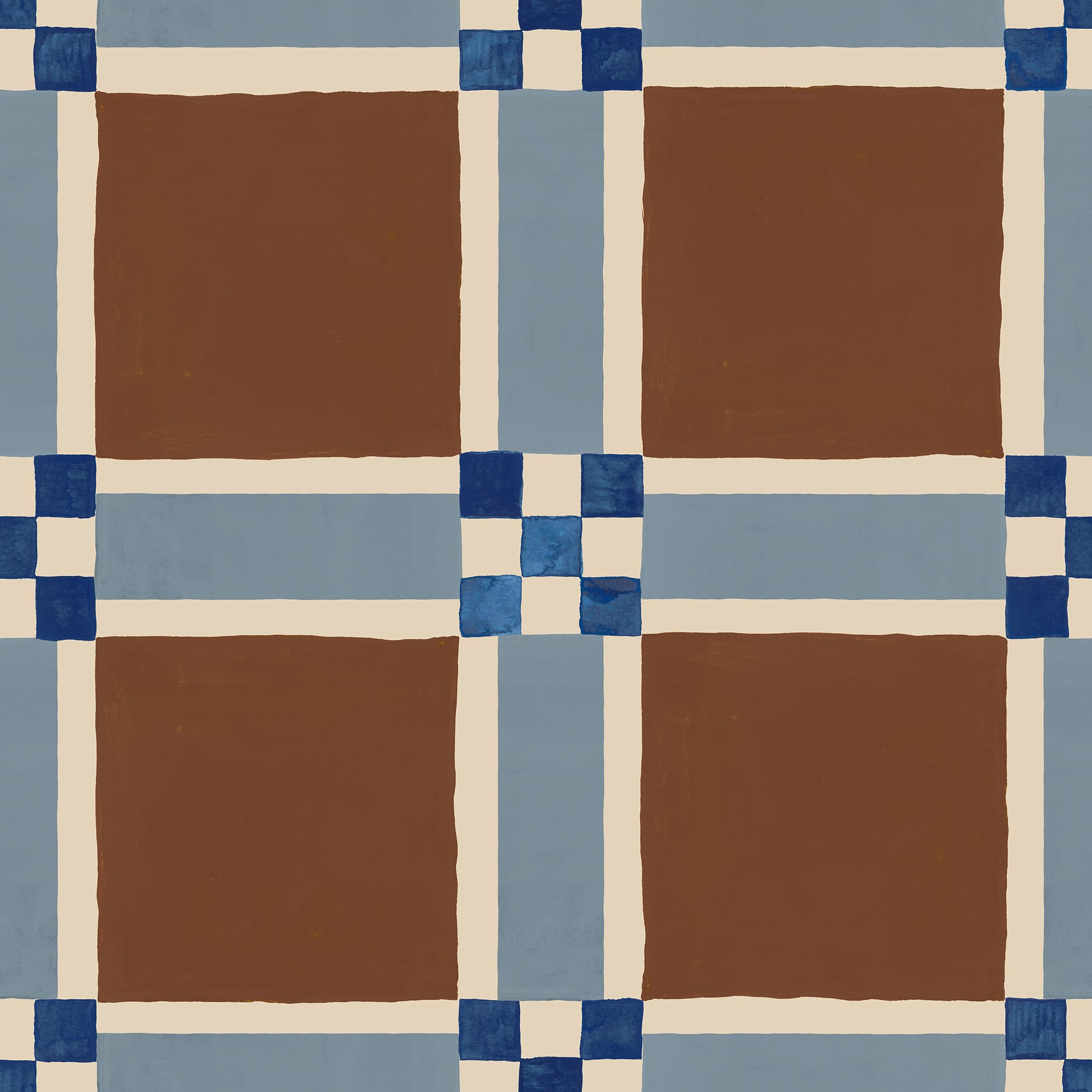 Bold Grid, Brown, Rebel Walls