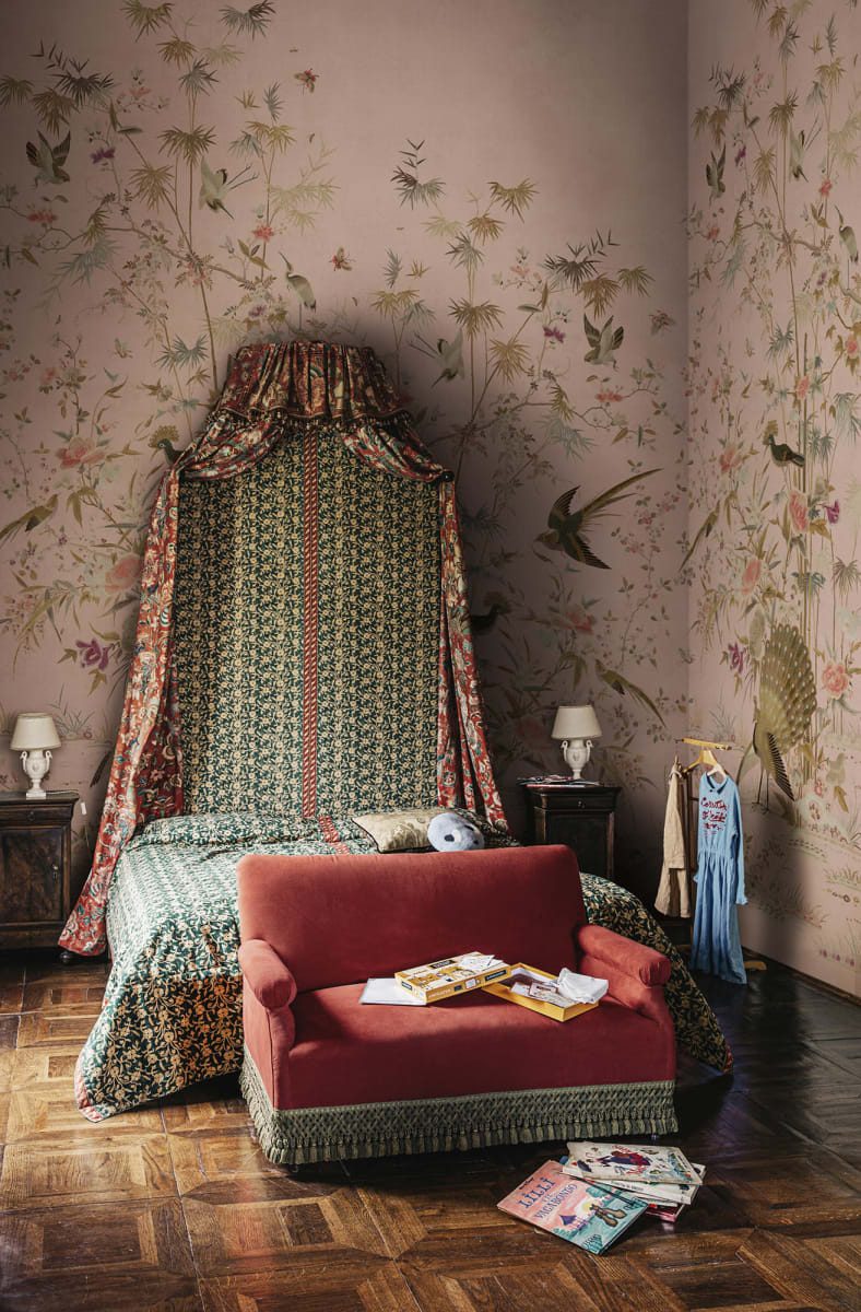Chinoiserie Garden, Pink, Sandberg 2