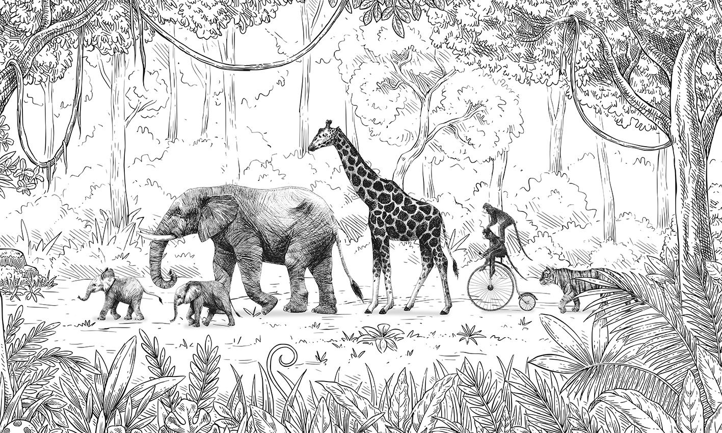 Animal Parade - Black and White, Kikki Belle