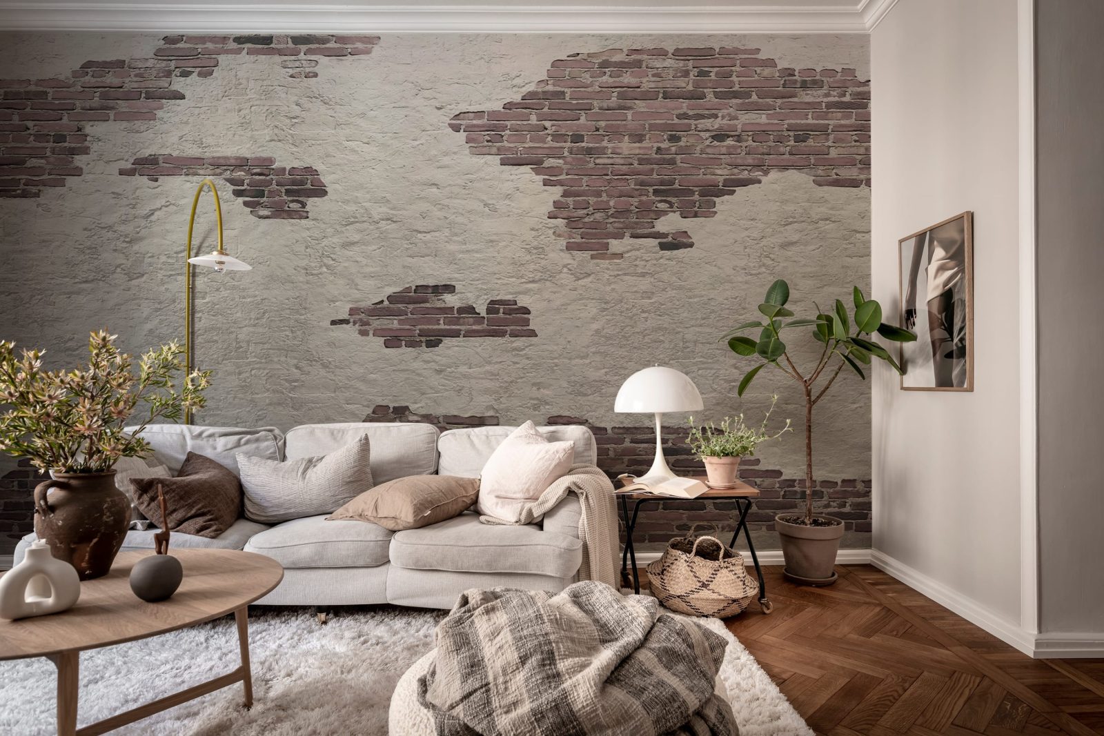 Ivory Bricks, Plaster, Rebel Walls 2