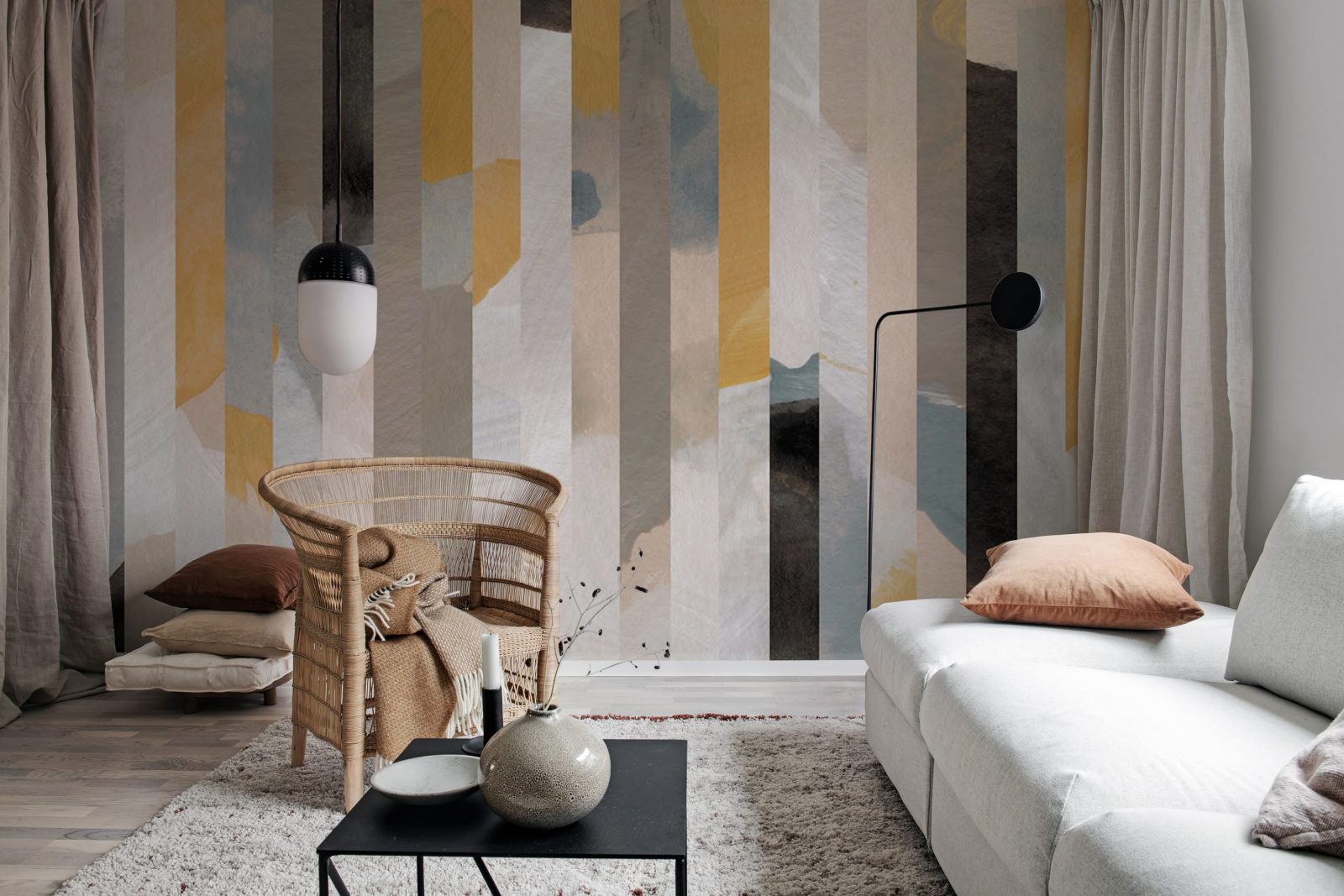 Paint Stripes, Soft, Rebel Walls 3
