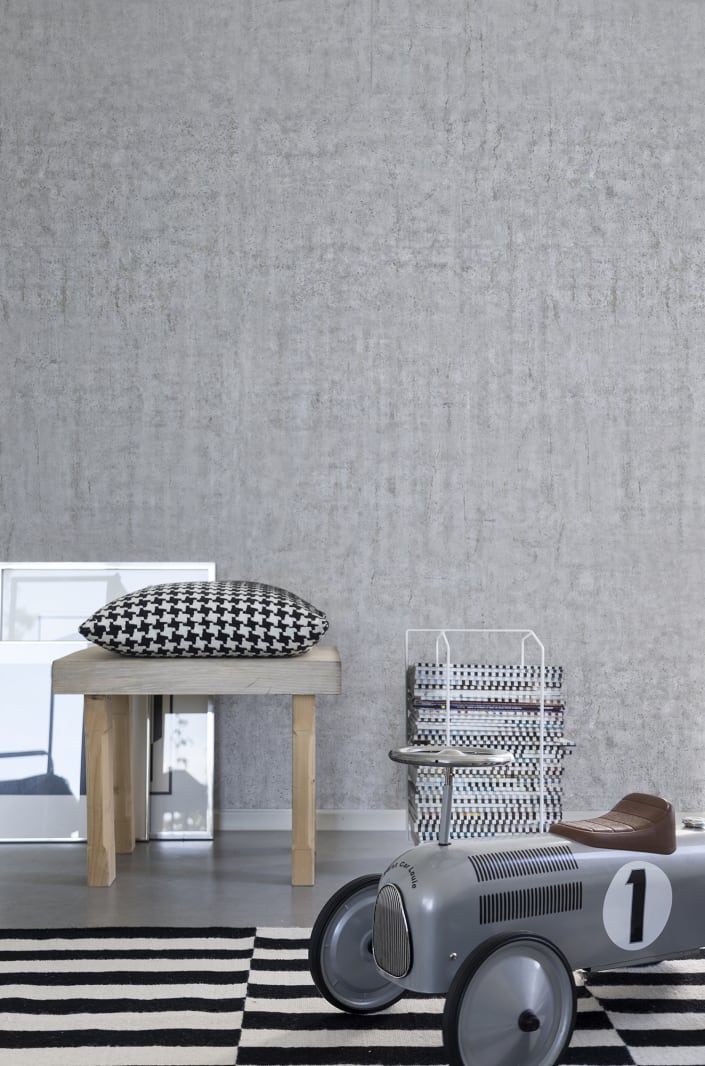 Plain Concrete, Light Grey, Rebel Walls 3