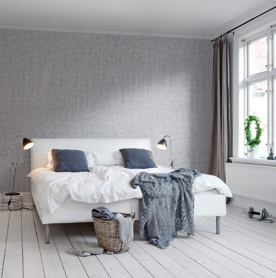Plain Concrete, Light Grey, Rebel Walls 6