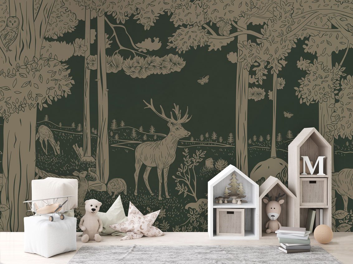 Monochrome Forest - Green Vintage, Kikki Belle 3