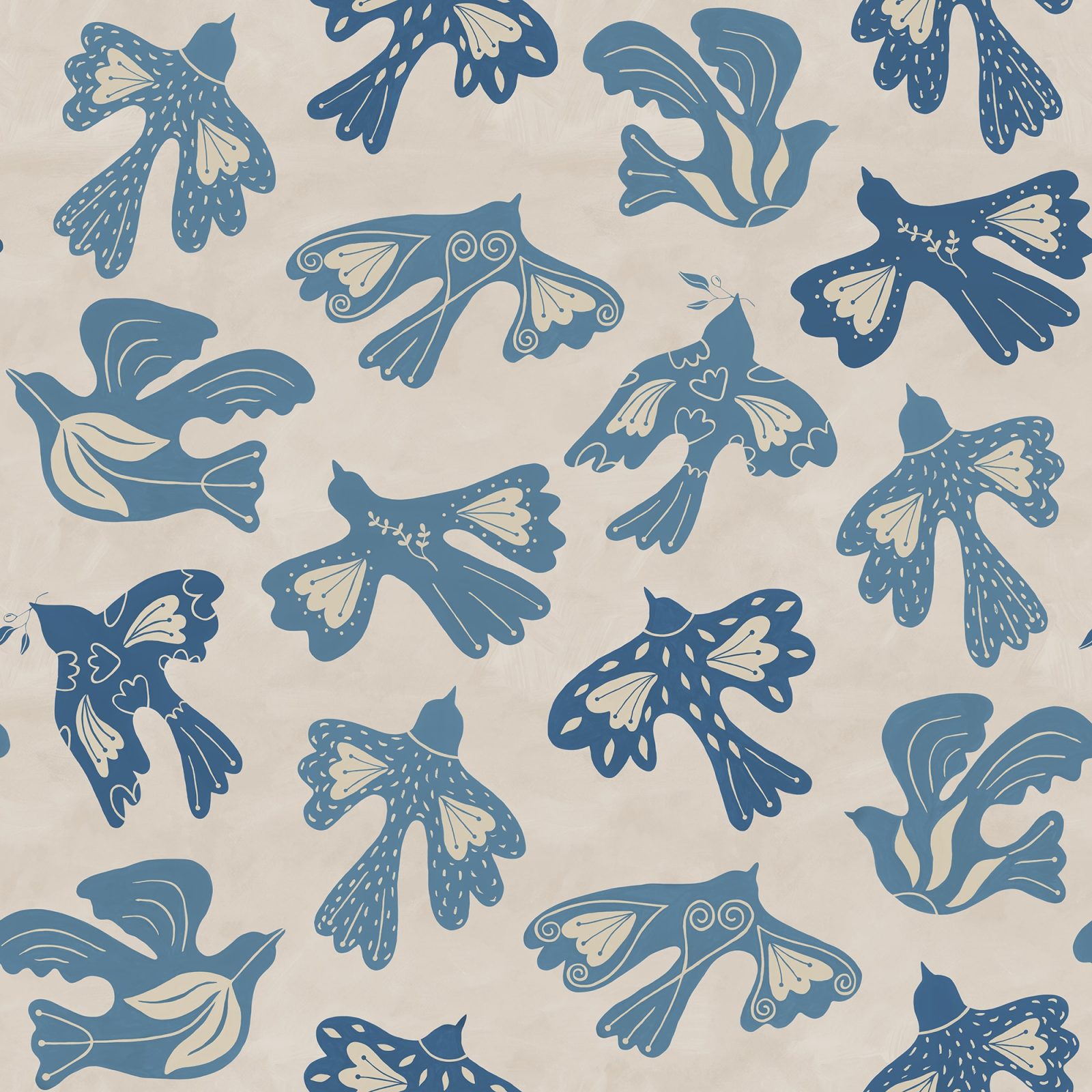 Dancing Wings, Light Blue, Rebel Walls