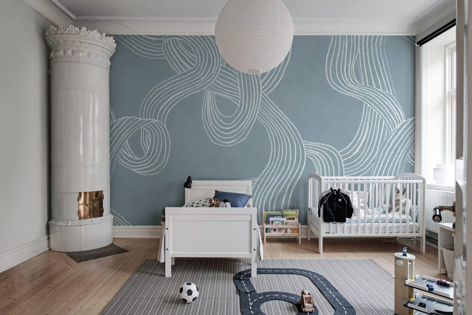 Stripes Repeatable, Blue, Rebel Walls 3