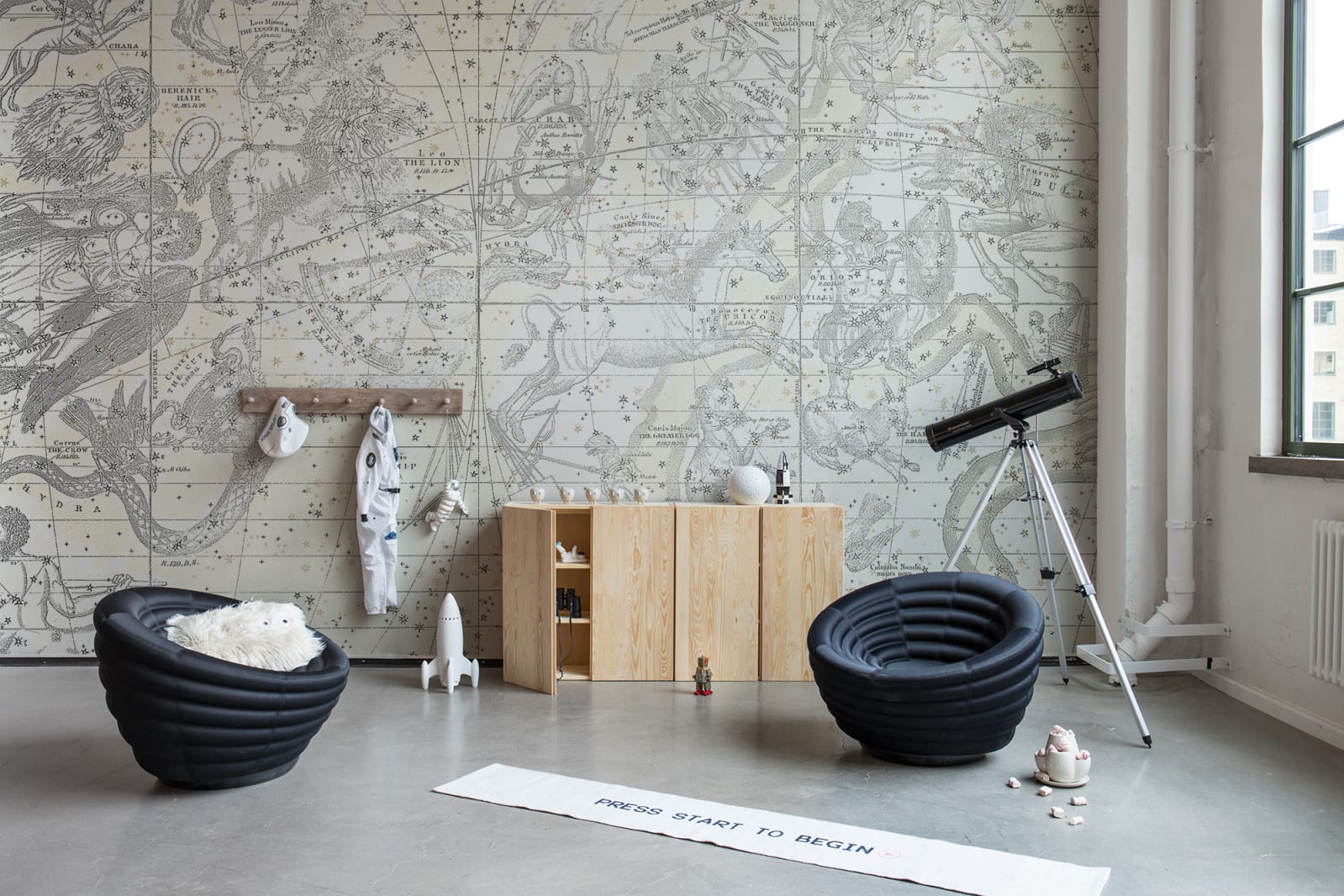 Star Map, White, Rebel Walls 3
