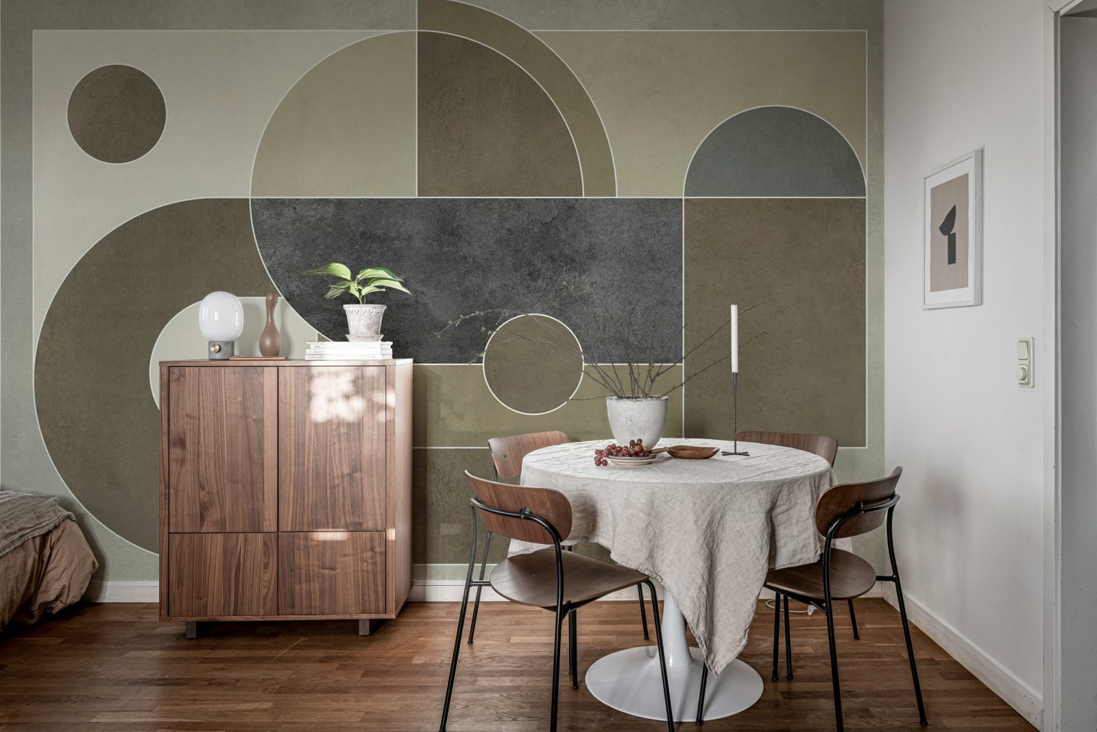 Abstract Geometry, Greige, Rebel Walls 3