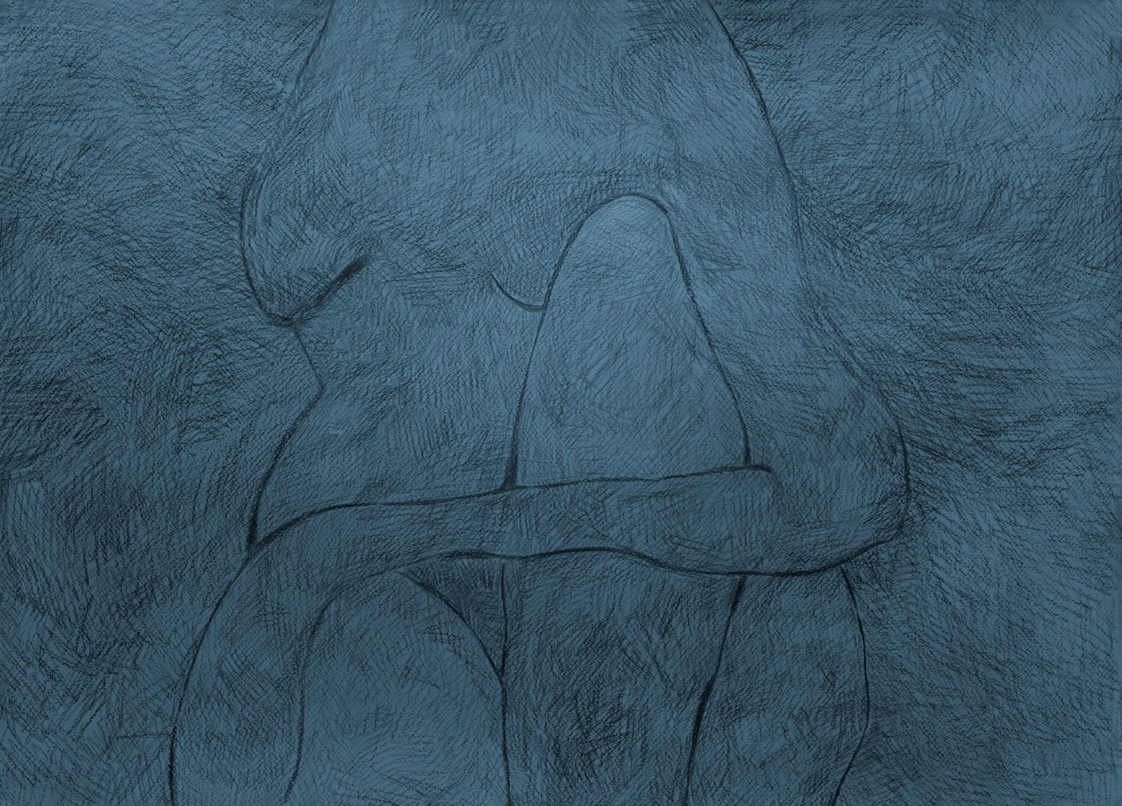 Subtle Figure, Blue, Rebel Walls