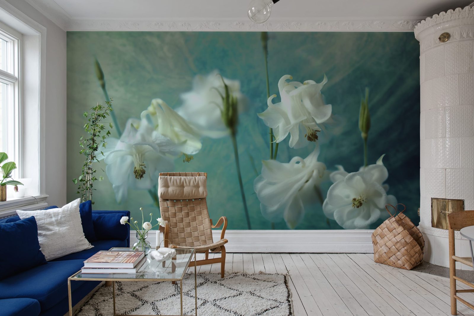 Aquilegia Flower, Rebel Walls 2